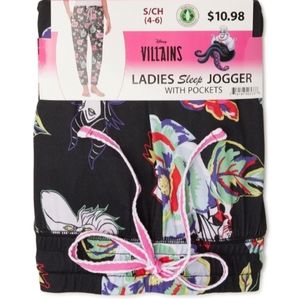 DISNEY VILLIANS LADIES' SLEEP JOGGER WITH POCKETS